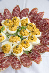 Easter eggs blessed as a starter