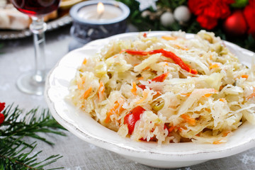 Christmas cabbage salad.