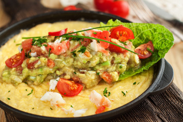 Crabmeat omelette