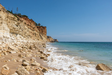 Beautiful beach Praia de Mos, Lagos