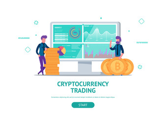 concept for cryptocurrency trading