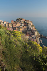 Fototapeta na wymiar View of Vernazza one of Cinque Terre in the province of La Spezia, Italy
