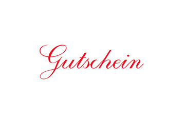 Gutschein isoliert