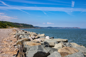 Beach at Llandulas in Wales UK