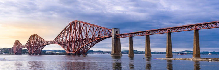 The Forth bridge Edinburgh Panorama - Powered by Adobe