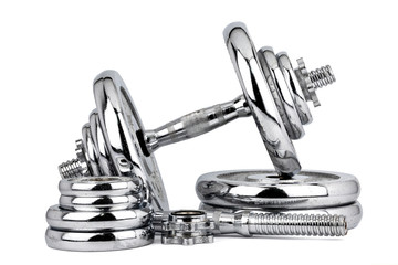 Separate plates dumbbell from core