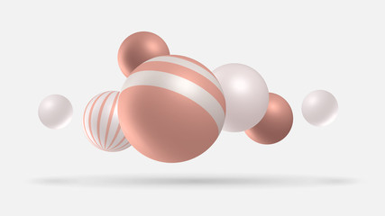 Decorative geometric balls.