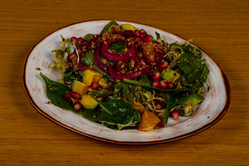 Salad with orange and avocado