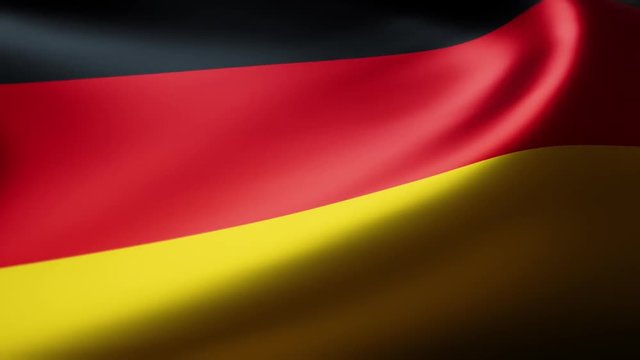 German flag in the wind background