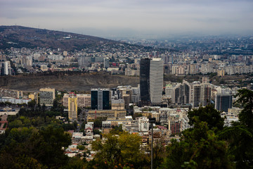 Fototapeta na wymiar Overview of Vake area in Tbilisi