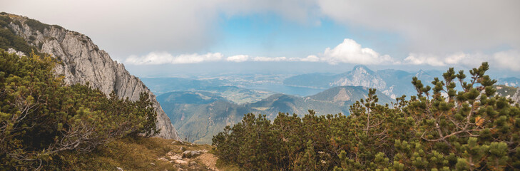 Beautiful alpine view at Feuerkogel summit -Ebensee - Salzburg - Austria