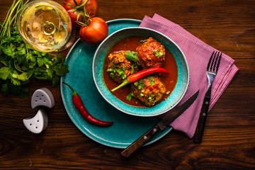 Meatballs with tomato sauce