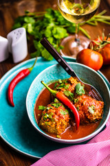 Meatballs with tomato sauce