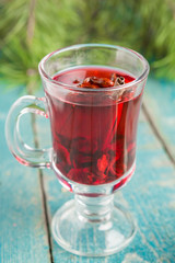 mulled wine with spices