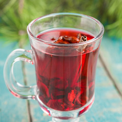 mulled wine with spices