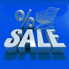 3d Sale Word with Shadow