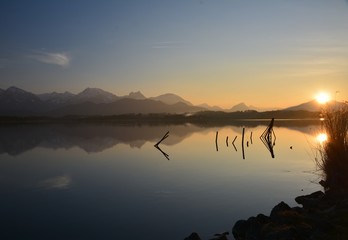 Abendliche Stille am See