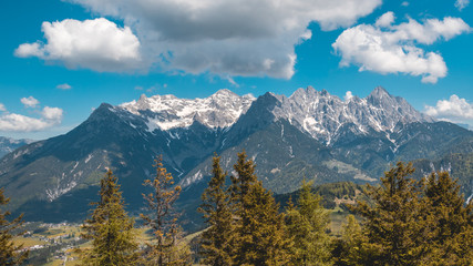 Beautiful alpine view near the Piller lake - Tyrol - Austria