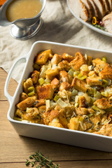 Homemade Bread Stuffing for Thanksgiving Dinner