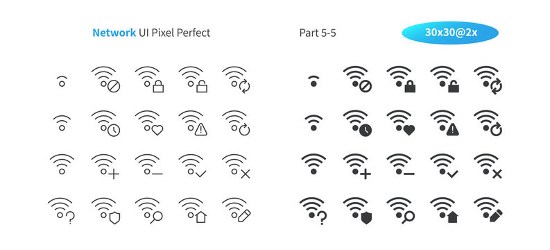 Network UI Pixel Perfect Well-crafted Vector Thin Line And Solid Icons 30 2x Grid for Web Graphics and Apps. Simple Minimal Pictogram Part 5-5