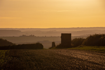 Sunset behind Water Tower