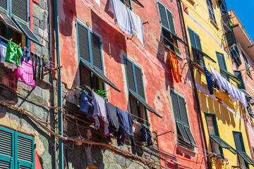 Architecture of Vernazza, Liguria, Italy
