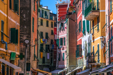 Fototapeta na wymiar Architecture of Vernazza, Liguria, Italy