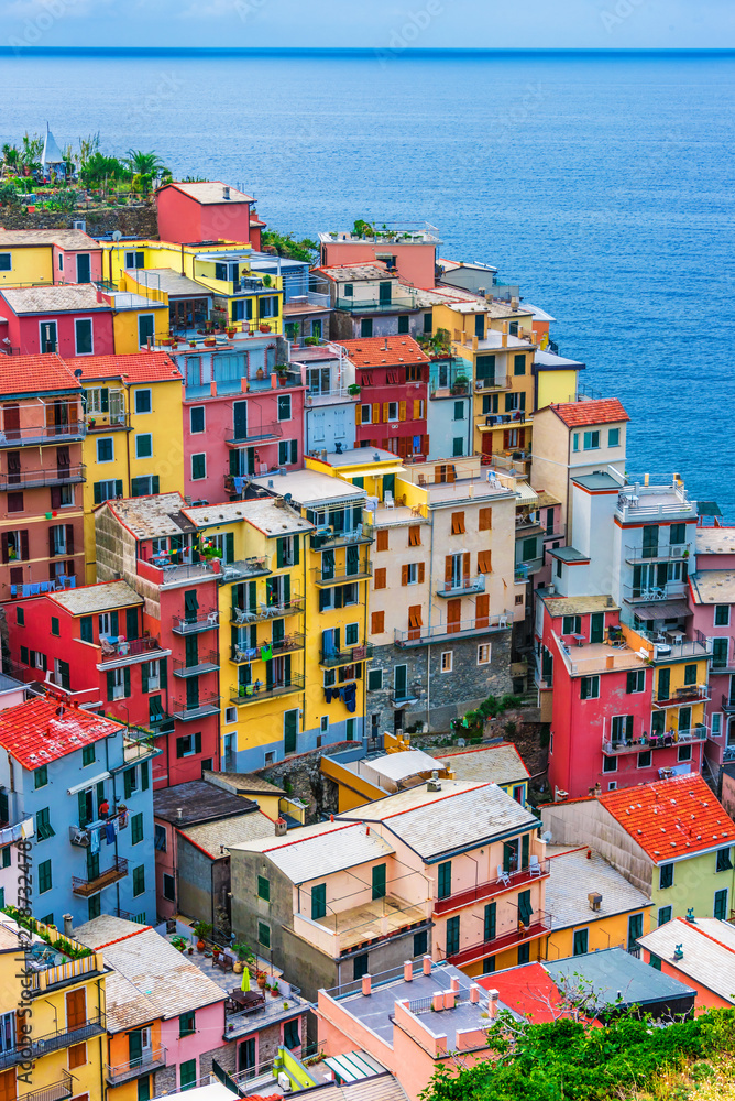 Poster Picturesque town of Manarola, Liguria, Italy