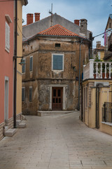 Street of Omisalj, island Krk, Croatia