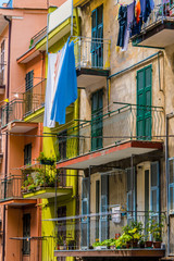 Fototapeta na wymiar Architecture of Manarola, Liguria, Italy