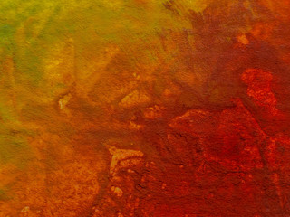 Hand drawn painting. Abstract art background. Painting on canvas. Color texture. Fragment of artwork. Brushstrokes of paint. Modern art. Contemporary art. Colorful canvas. Close up.