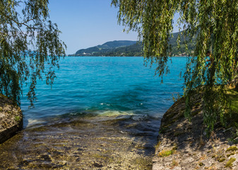 Beautiful alpine view at the Attersee - Salzburg - Austria