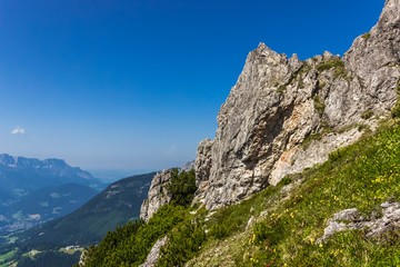 Fototapeta na wymiar Beautiful alpine view at the Jenner - Berchtesgaden - Bavaria