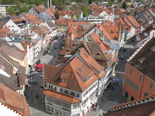 Fototapeta na wymiar Blick auf die Altstadt von Ravensburg
