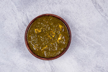 indian traditional palak paneer 