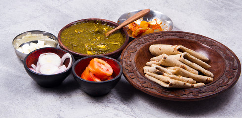 indian traditional palak paneer 