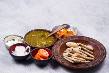 indian traditional palak paneer 