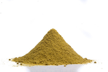 Coriander seeds, fresh coriander and powdered coriander
