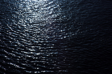 Dark water surface with waves