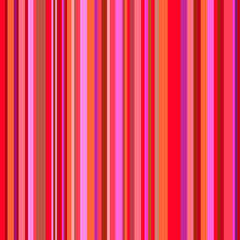 Vector seamless pattern of colored stripes in red tones