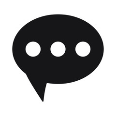 Speech bubble vector icon