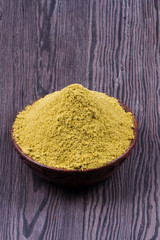 Coriander seeds, fresh coriander and powdered coriander