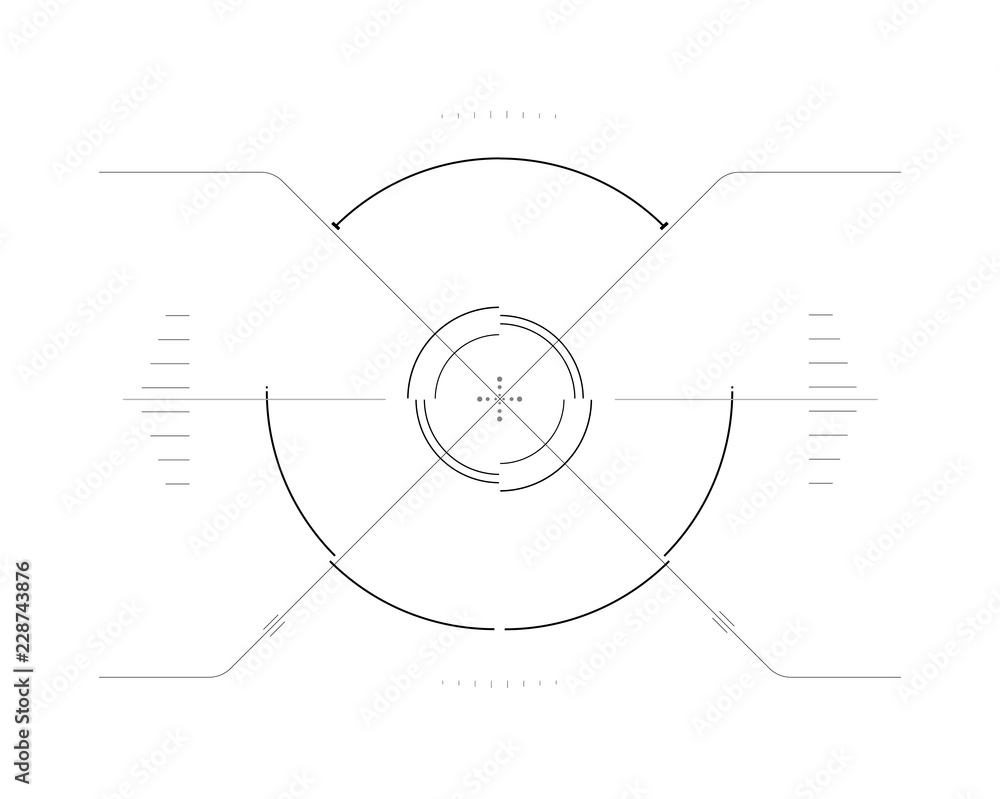 Poster hud elements,graph.vector illustration.head-up display elements for the web.