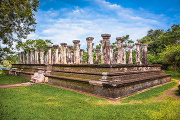 Fototapeta na wymiar Palace complex of King Nissankamalia, Polonnaruwa, Sri Lanka