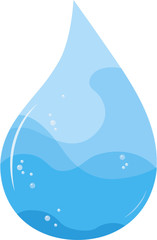Water drop icon vector illustration isolated on white background