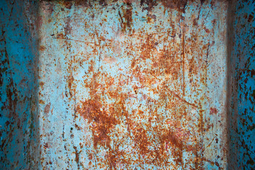 Rust metal surface in perspective