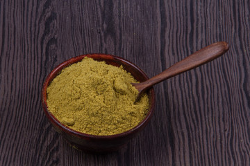 Coriander seeds, fresh coriander and powdered coriander