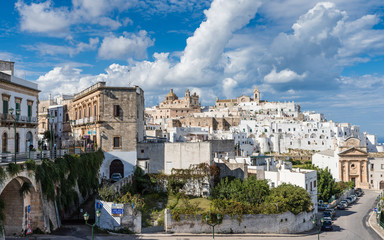Fototapeta na wymiar Blick auf die Altstadt von Ostuni – Apulien; Italien