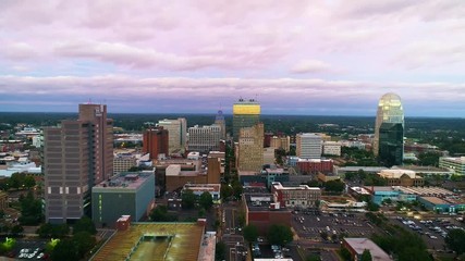 Downtown Winston Salem, North Carolina, USA Skyline Aerial