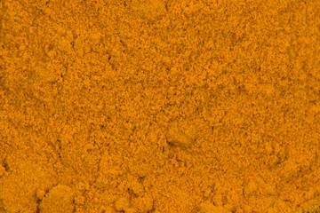 Turmeric Powder isolated on white background.